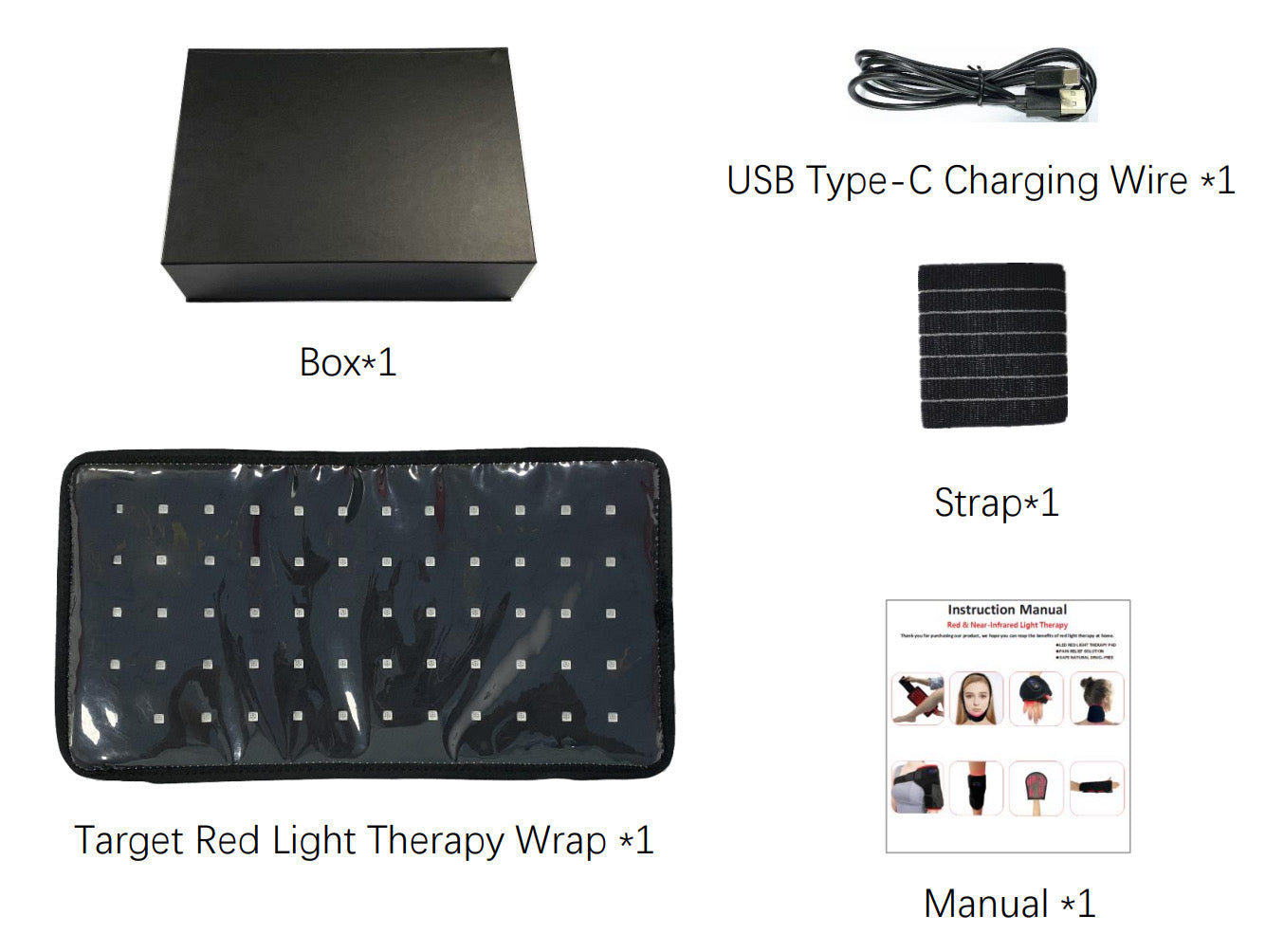 Rechargeable Portable Wireless Red Light Therapy Pad