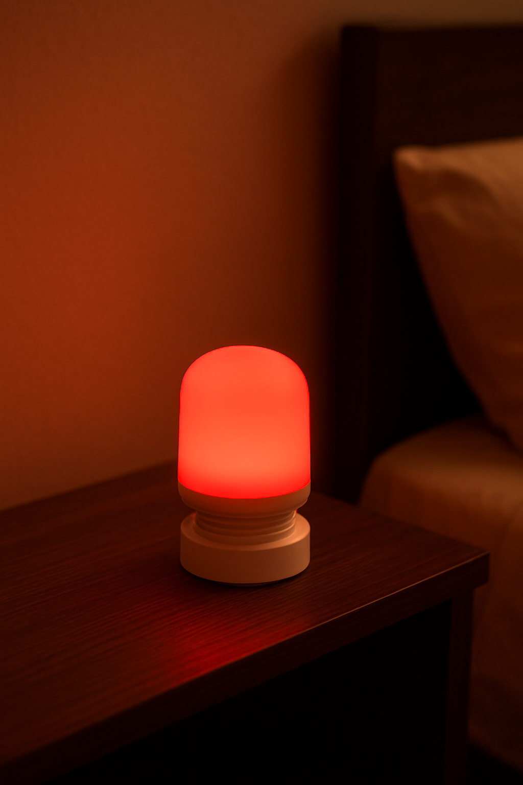 Red Light Night Lamp - turn on the light with a simple press