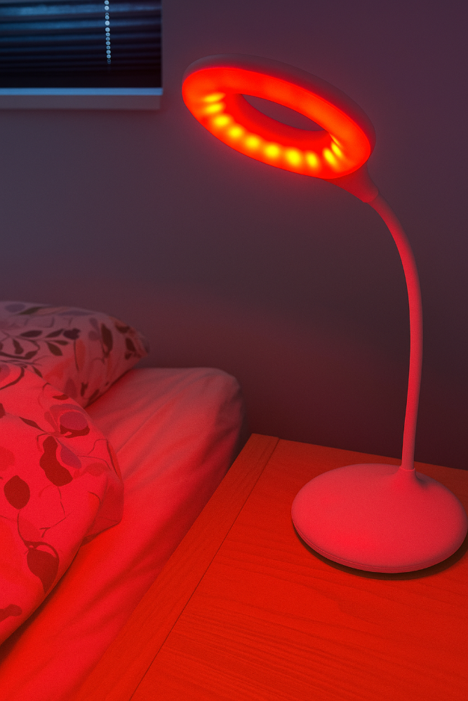 Bedside lamp: Better sleep without blue light