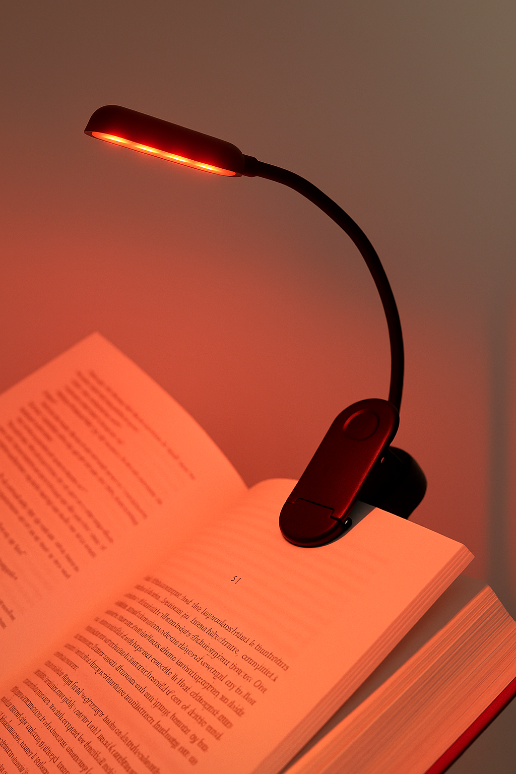 Night reading light - use at home and when travelling