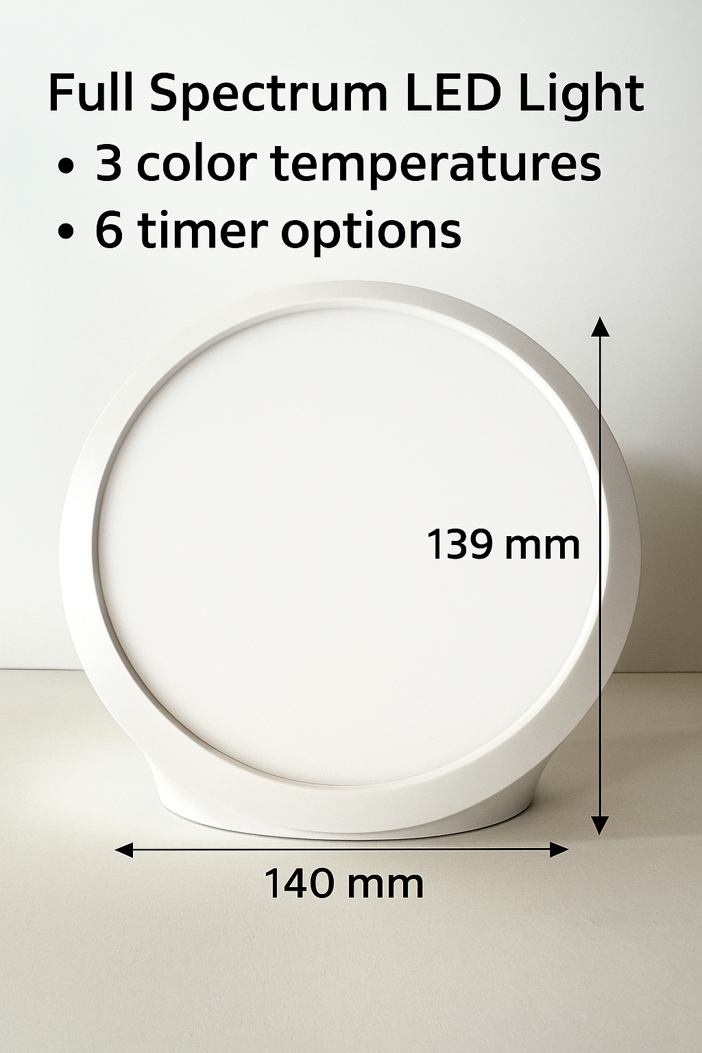 Bright Light Lamp Round